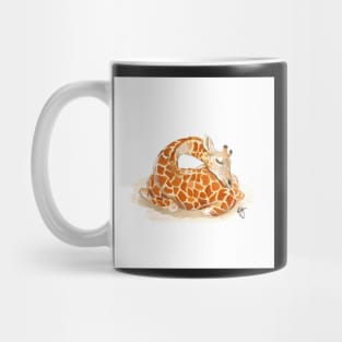 Sleeping baby giraffe Mug